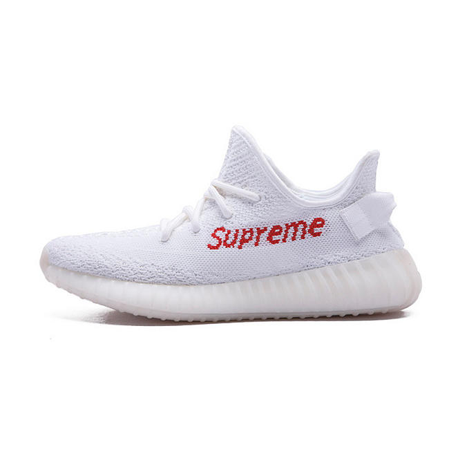 Adidas Yeezy Boost 350 V2 Big Hole White Red - 1