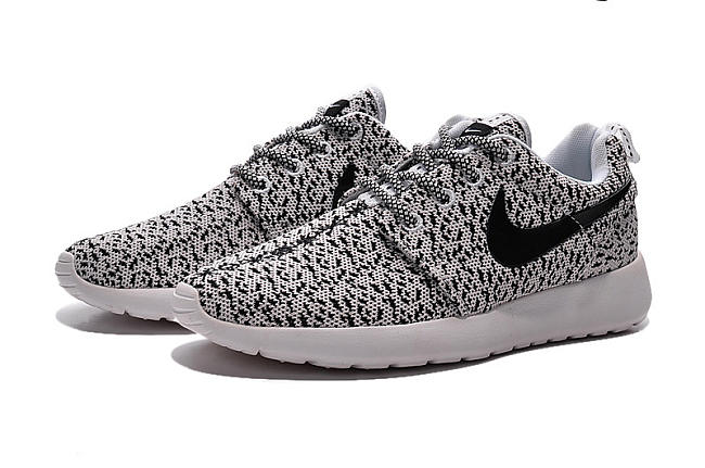 Nike Air Yeezy 350 Boost Flyknit Running Shoes Gray Black - 1
