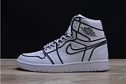 AIR JORDAN 1 COMIC 3D PENCIL WHITE HAND-PAINTED AA4724-110 - 2