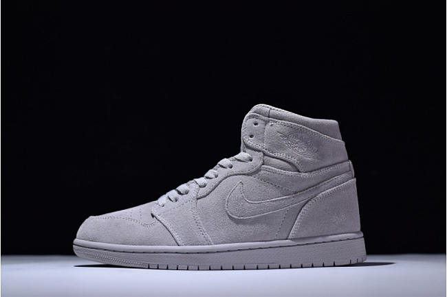 AIR JORDAN 1 RETRO HIGH SUEDE WOLF GREY 332550-031 - 1