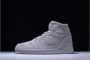 AIR JORDAN 1 RETRO HIGH SUEDE WOLF GREY 332550-031 - 1