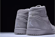 AIR JORDAN 1 RETRO HIGH SUEDE WOLF GREY 332550-031 - 3