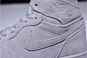 AIR JORDAN 1 RETRO HIGH SUEDE WOLF GREY 332550-031 - 5