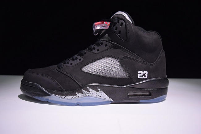 AIR JORDAN 5 RETRO BLACK METALLIC SILVER 136027-010 - 1