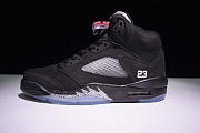 AIR JORDAN 5 RETRO BLACK METALLIC SILVER 136027-010 - 1