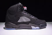 AIR JORDAN 5 RETRO BLACK METALLIC SILVER 136027-010 - 6