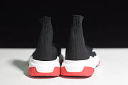 Balenciaga Speed Stretch-Knit Black Red 494371 W05G 1000 - 4