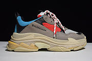 Balenciaga Triple S Grey Red Blue 512175 W09O2 4365 - 2
