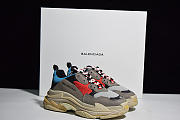 Balenciaga Triple S Grey Red Blue 512175 W09O2 4365 - 6