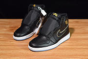 Air Jordan 1 Black Metallic Gold 555088 031 - 4