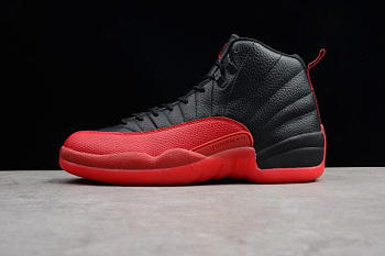 Air Jordan 12 Retro Flu Game Black Varsity Red 130690-002