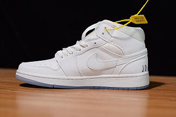 Air Jordan 1 Mid Concord White BQ6578-100