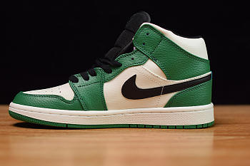 Air Jordan 1 Mid Pine Green/Sail-Black 852542-301