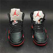 Air Jordan 5 Satin Bred Black University Red - 4