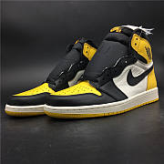 Air Jordan 1 Yellow Toe Black White AR1020-700 - 2