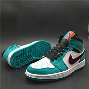 Air Jordan 1 Mid SE South Beach Turbo Green 852542 306 - 2