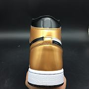 AIR JORDAN 1 RETRO GOLD TOE BLACK GOLD JANUARY 2018 AQ7474-001 - 6