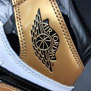 AIR JORDAN 1 RETRO GOLD TOE BLACK GOLD JANUARY 2018 AQ7474-001 - 5