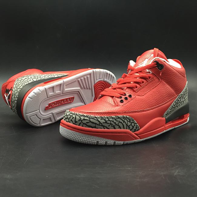 AIR JORDAN 3 RETRO OG RED BLACK WHITE 580775-601 - 1
