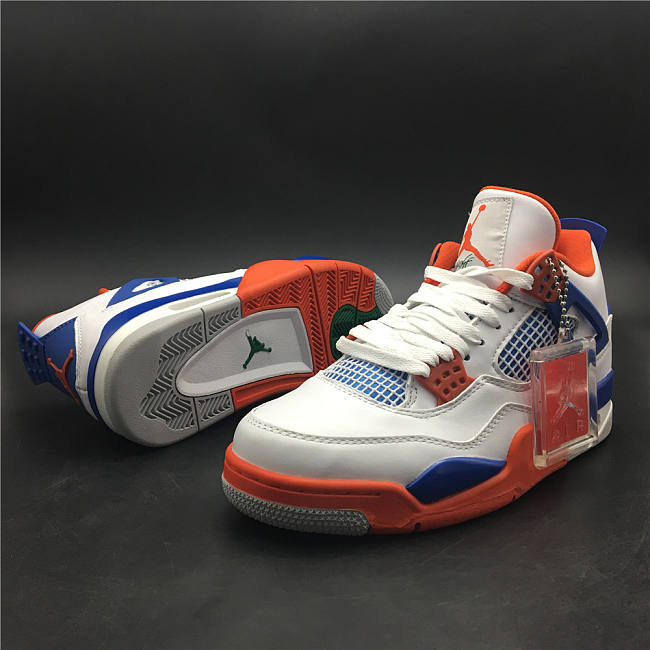 AIR JORDAN 4 WHITE/BRIGHT CRIMSON-ROYAL BLUE 308497-171 - 1
