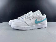 Air Jordan 1 Low White Neon (GS) CW7035-100 - 1