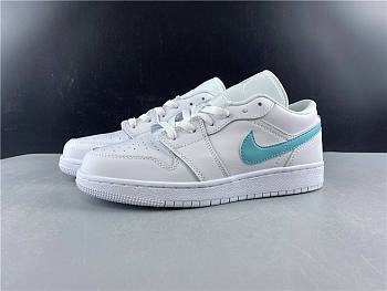 Air Jordan 1 Low White Neon (GS) CW7035-100