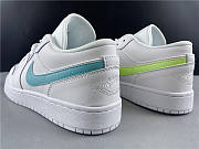 Air Jordan 1 Low White Neon (GS) CW7035-100 - 5