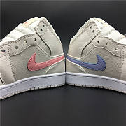 Air Jordan 1 Mid Multi-Color Swoosh Phantom (GS) - 555112-035 - 4