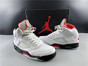 Jordan 5 Retro Fire Red Silver Tongue DA1911-102 - 2