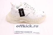 Balenciaga Triple S Clear Sole All White Logo  524039W09E12021 - 4
