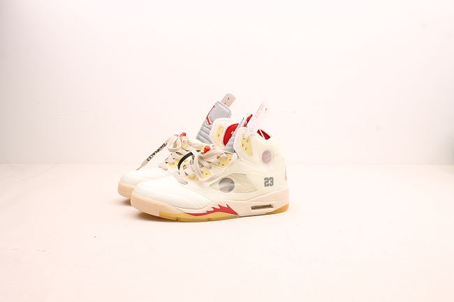 Air Jordan 5 x Off White Cream CT8480-002 - 1