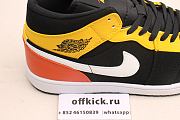 Air Jordan 1 Mid Black Amarillo Orange 852542-087  - 4