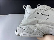 Balenciaga All Over Logo Triple S Beige (W) 524039W2FA19710 - 3