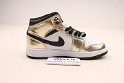 Air Jordan 1 Mid Metallic Gold Black White DC1419-700 - 3