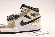Air Jordan 1 Mid Metallic Gold Black White DC1419-700 - 2