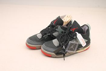 OFF-WHITE x Air Jordan 4 “Bred” CV9388-001