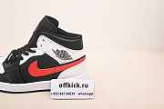 Air Jordan 1 Mid Black Chile Red White 554724075 - 3