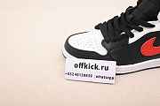Air Jordan 1 Mid Black Chile Red White 554724075 - 4