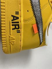 Nike Air Force 1 Low OFF-WHITE University Gold Metallic Silver DD1876-700 - 4