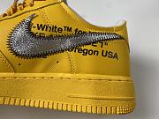 Nike Air Force 1 Low OFF-WHITE University Gold Metallic Silver DD1876-700 - 3