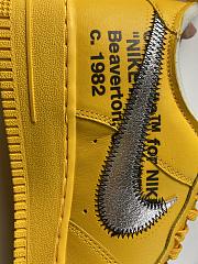 Nike Air Force 1 Low OFF-WHITE University Gold Metallic Silver DD1876-700 - 2