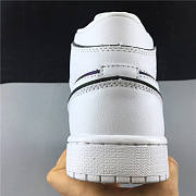 Air Jordan 1 Mid Iridescent Reflective White (W) CK6587100 - 6