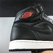 Nike Air Jordan 1 Retro High Black Satin Gym Red 555088-060 - 5