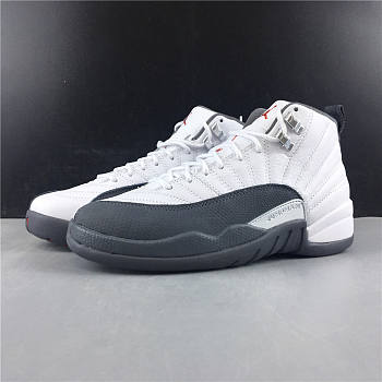 jordan 12 white dark grey gs