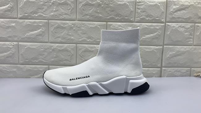 Balenciaga Speed Trainer Mid 'White Black' Godkiller 494371W05G09000 - 1