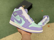 Air Jordan 1 Mid Purple Aqua 554724-500 - 2