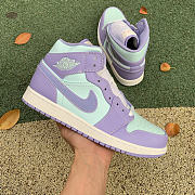 Air Jordan 1 Mid Purple Aqua 554724-500 - 5