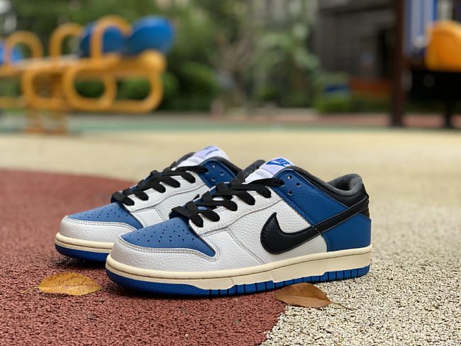 Nike Dunk Low SE White Blue Black DH0957-105  - 1