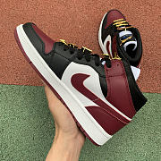 Air Jordan 1 Mid Wine Red Black White CZ4385-016 - 3