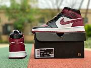 Air Jordan 1 Mid Wine Red Black White CZ4385-016 - 6